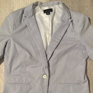 Attention Light Blue Pinstripe Blazer